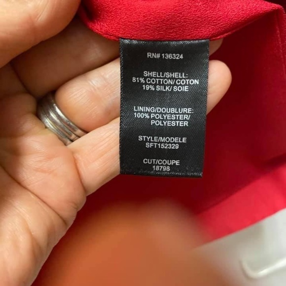 Halston Dress, red, size 2 - Picture 4 of 6